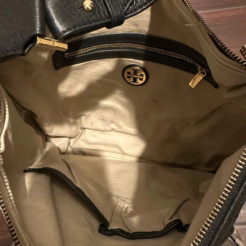 Tory Burch Black Leather Hobo Bag - Picture 3 of 3